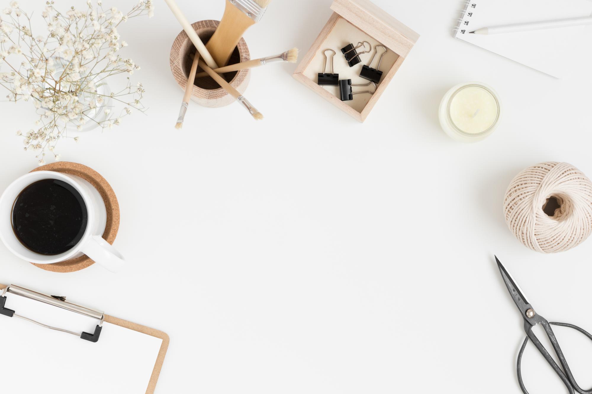 Inviting workshop interior with table set