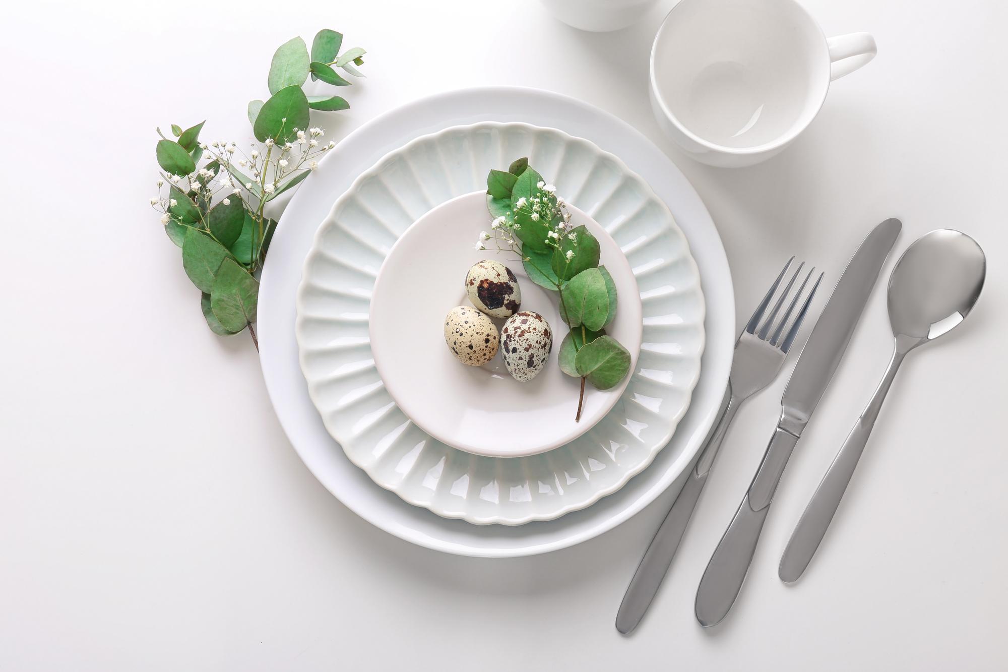 Featured workshop setting with plated dishes
